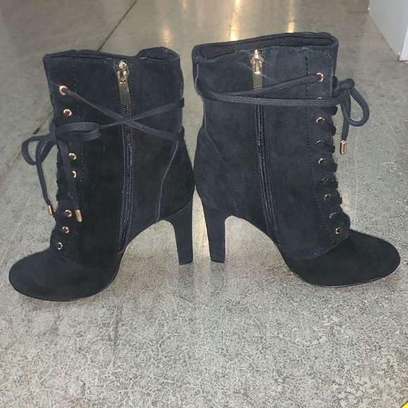 Leather Black Boot Heels - Picture 3 of 16